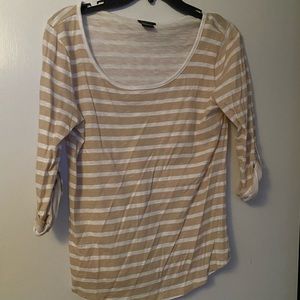 3/4 sleeve stripe shirt